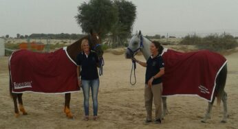 Josefina Chas y Beatriz Muriel en Crown Prince Cup en Dubai