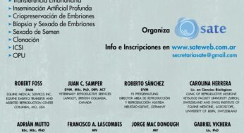 Jornada Internacional de Biotecnologías Reproductivas en Equinos