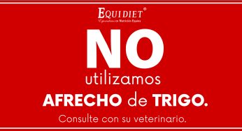 Equidiet NO utiliza Afrecho de Trigo en sus fórmulas