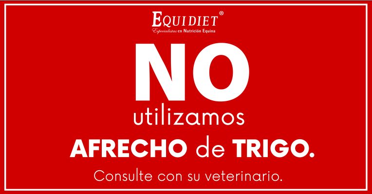 En Equidiet NO utilizamos Afrecho de trigo